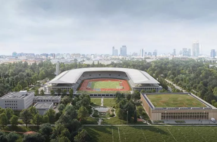 Wyniki konkursu na projekt hali sportowej i stadionu lekkoatletycznego przy ul. Wawelskiej 5 w Warszawie