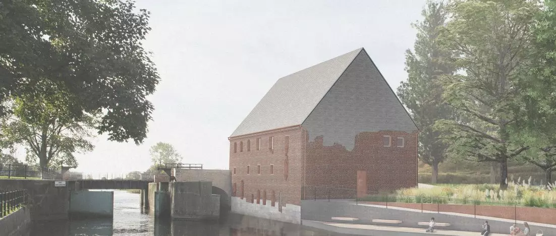 Relaks nad wodą. Propozycja adaptacji Śluzy Kamiennej w Gdańsku