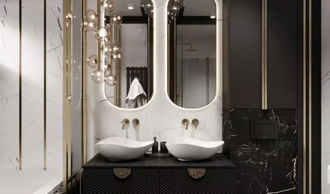 Bathrooms designed by Sandra Białkowska