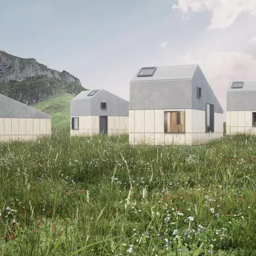 Nocleg w szwajcarskich Alpach. Nagrodzony projekt kabin turystycznych