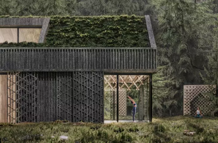 Soothing the senses Yoga House. An award-winning project by a Polish architect