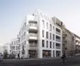 zespół mieszkaniowy „Dolna Górna Wilda” w Poznaniu, proj. Ultra Architects, widok ogólny z ul. Górna Wilda