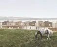 Hospicjum znajduje się nad Soliną a dodatkowo na jego terenie autorki umieściły stadninę