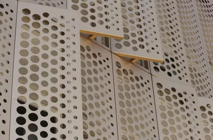 Perforated sheets in modern building ventilation