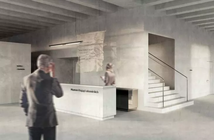 The space between. An idea for the arrangement of the museum
