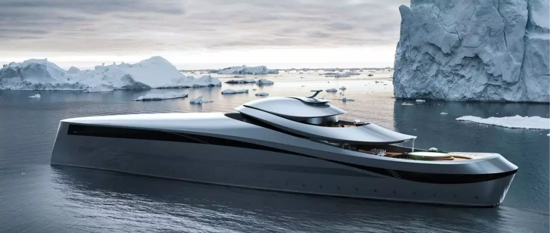 Butterfly project - a yacht as an element of architectural design