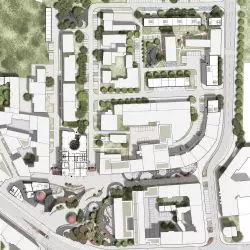 Projekt zagospodarowania Placu Piastów — sytuacja