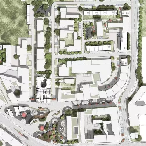 New look of Piast Square in Gliwice