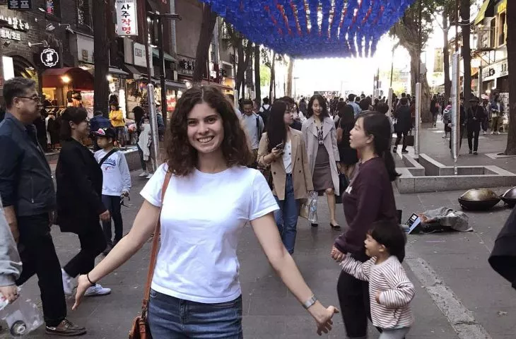 Olga Kosterska on exchange with Hanyang University in Seoul