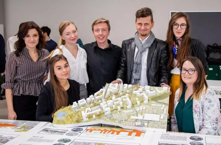Silesian University of Technology students at a workshop in Italy