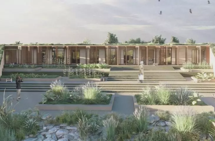 A low-carbon agricultural center in California. Award-winning project by Polish students