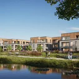 Kompleks Malta View nad jez. Maltańskim w Poznaniu, wizualizacja, proj. CDF Architekci