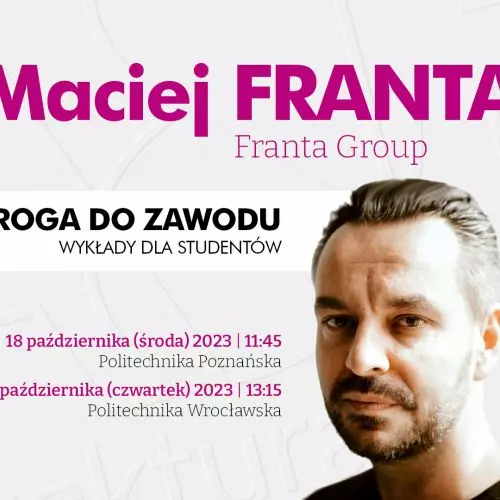 Maciej Franta's lectures for students in October!