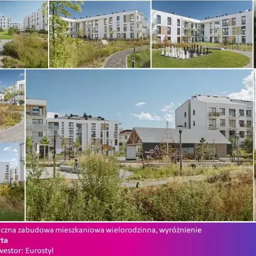 Wyróżnienie w kategorii Najlepsza ekologiczna zabudowa mieszkaniowa wielorodzinna