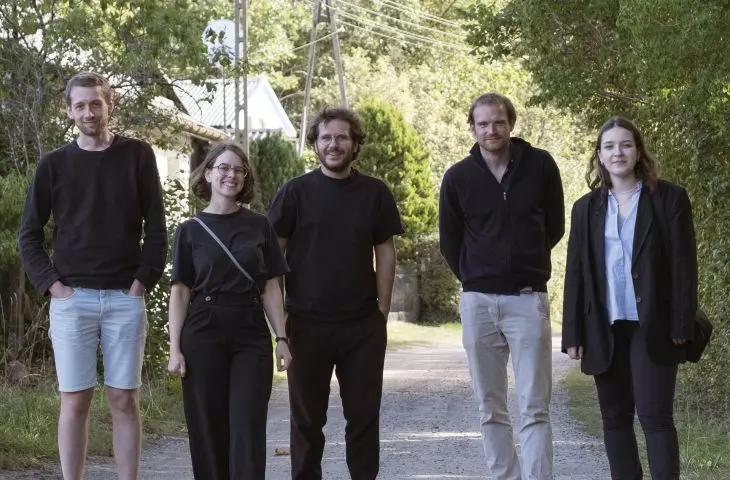 od lewej: Bartłomiej Poteralski, Mirabela Jurczenko, Wojciech Mazan, Bartosz Kowal, Apolonia Slesarow