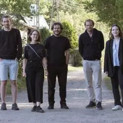 od lewej: Bartłomiej Poteralski, Mirabela Jurczenko, Wojciech Mazan, Bartosz Kowal, Apolonia Slesarow
