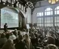 Maciej Franta during a lecture at Wroclaw University of Technology