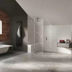 Kabina Avexa Gunmetal Brushed – przykład możliwości kabin Na Wymiar w ofercie New Trendy
