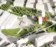 Widok na Plac Solidarności z lotu ptaka - zwycięska praca APA Wojciechowski Architekci