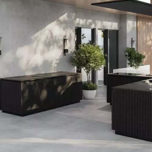 Dekton Ukiyo, the first collection of fluted cladding designed by Claudia Afshar