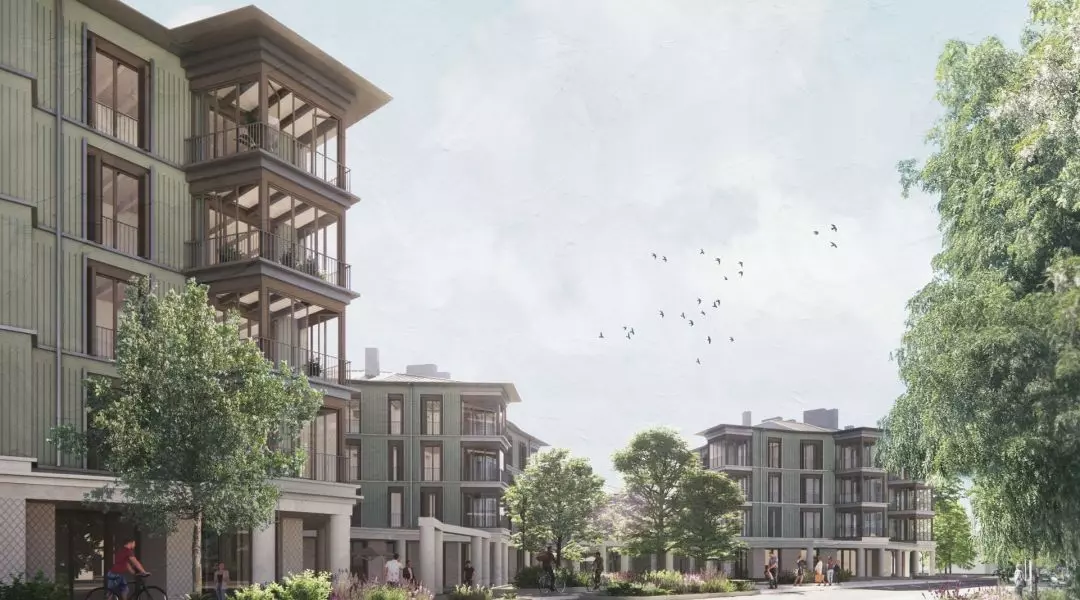 I Nagroda, proj.: „Porządkujące działania architektoniczne w chaotycznej zabudowie obrzeży miast. Projekt zespołu budynków mieszkalnych na Zawadach w Warszawie”