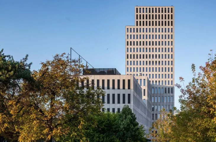Wieżowiec na Mokotowie projektu JEMS Architekci