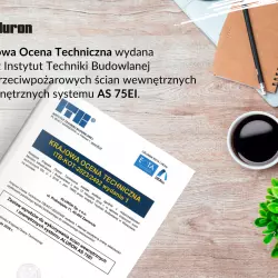 Aluron otrzymał Krajową Oceną Techniczną dla ścian przeciwpożarowych!