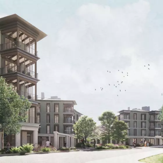 I Nagroda, proj.: „Porządkujące działania architektoniczne w chaotycznej zabudowie obrzeży miast. Projekt zespołu budynków mieszkalnych na Zawadach w Warszawie”