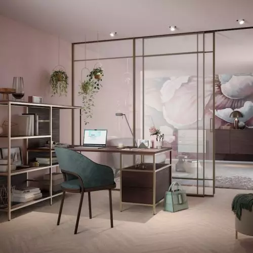 Four ideas for using glass panels and sliding doors in interiors