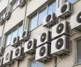 elewacja z agregatami zewnętrznymi klimatyzacji split