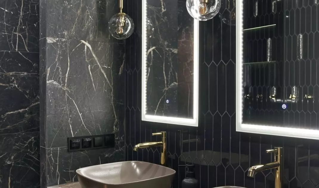 Bathroom in the house of Agnieszka Konieczna