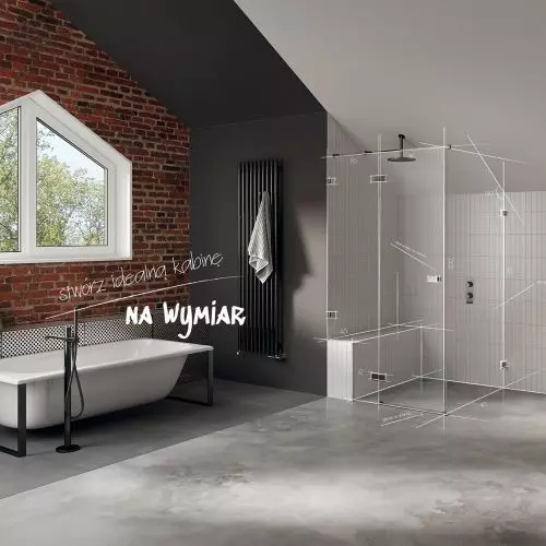 Kabiny prysznicowe, które inspirują kolorami