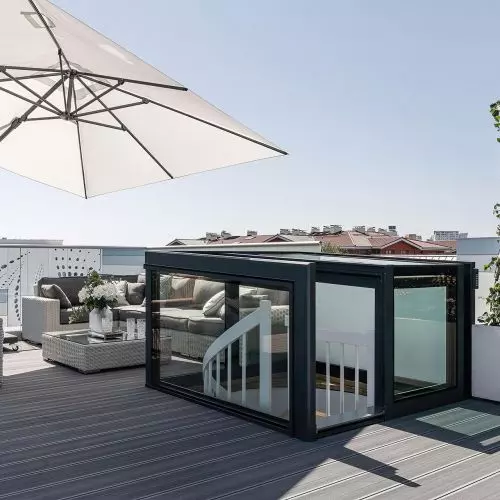 SKY - DOOR designed to comfortably access the roof terrace