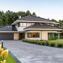 Komplet spójnej kolorystycznie stolarki wciąż dominuje w architektonicznych trendach