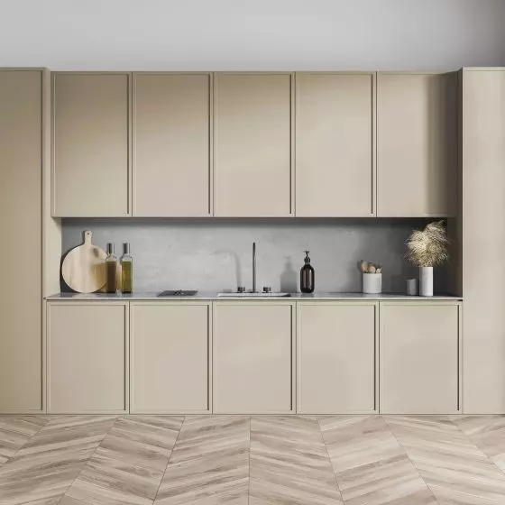 Produkty użyte w aranżacji: Blat ULTRAFIT S60045 UR Art Beton