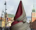 Reklama lodów na pl. Zamkowym