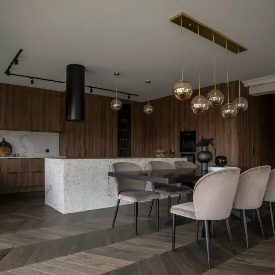 Wnętrze projektu The Wall Pracownia Architektury najbardziej przypadło Wam do gustu