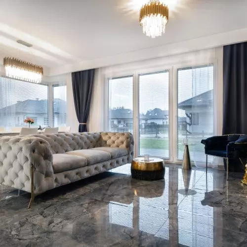 A glamorous interior