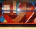 mosaic at Sluzew metro station