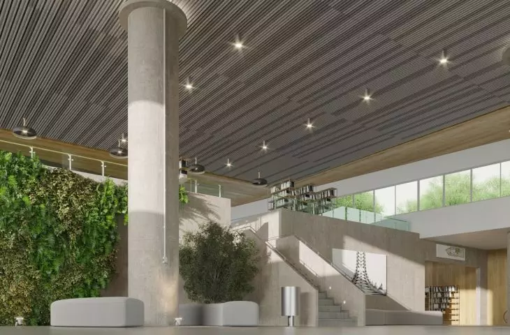 Hunter Douglas Architectural wprowadza HeartFelt® Groove: połączenie doskonałych właściwości akustycznych i estetyki