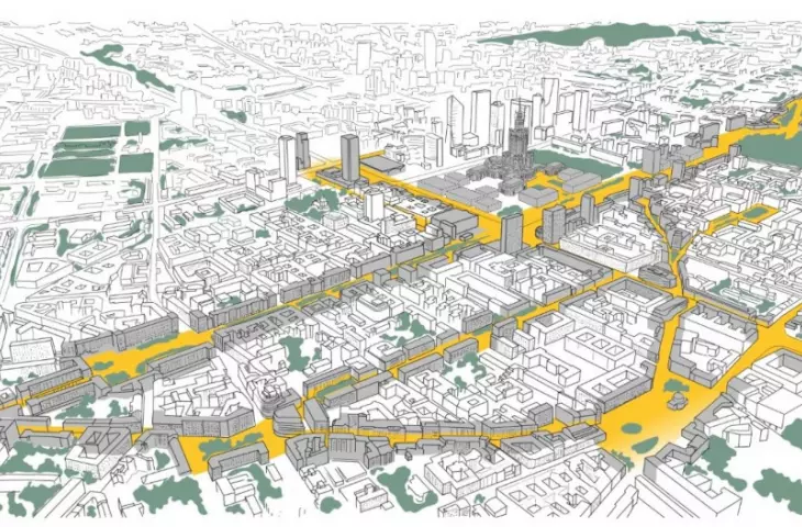 Partial, spotty, slow that is the New Center of Warsaw