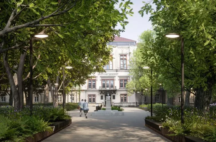 Park-garden on Podchorążych Street in Kraków is getting closer to realization