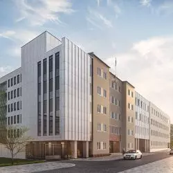 Nowy budynek Sądu Rejonowego w Gdyni zbuduje w duchu modernizmu gdyńskiego firma Warbud według projektu Pracowni Architektonicznej AA