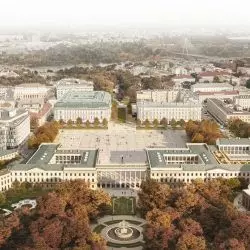 projekt odbudowy Pałacu Saskiego, Pałacu Brühla oraz kamienic przy ulicy Królewskiej w Warszawie autorstwa pracowni WXCA