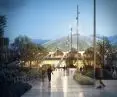 Arena sports and entertainment hall after reconstruction, visualization, design by CDF Architects