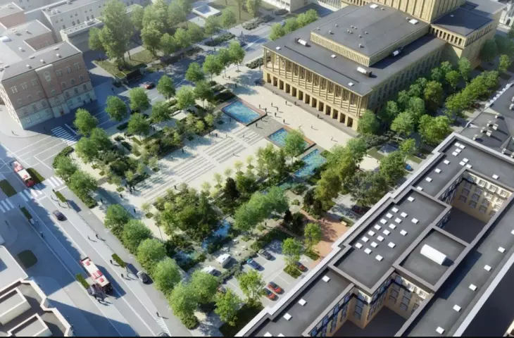 This is how Dabrowski Square in Lodz will change