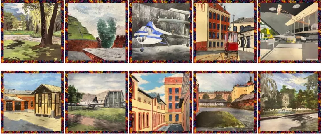 Obrazy studentów Wydziału Architektury PK