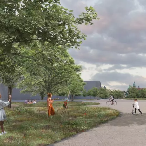 Reclaiming the city. A student idea for the transformation of Juliusz Kossak Square in Krakow