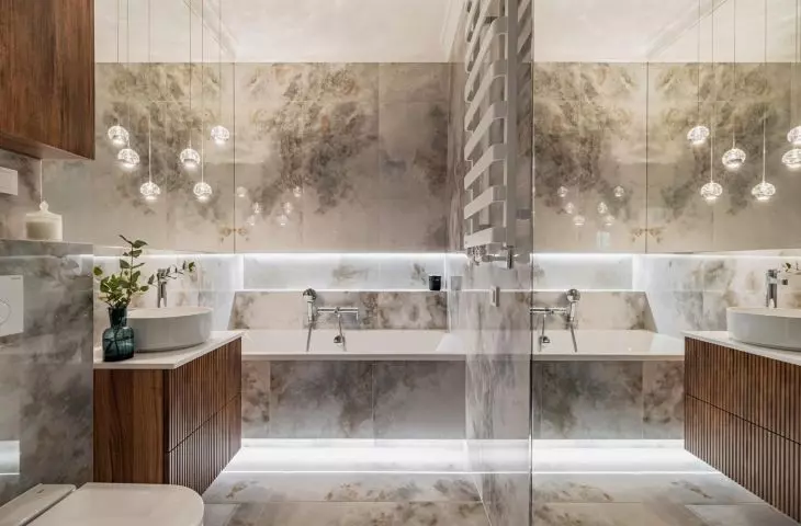 Modern Organic style bathroom