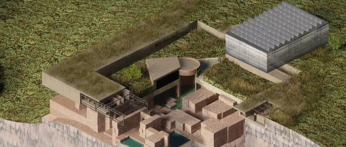 Underground data center. Featured project using a former military bunker